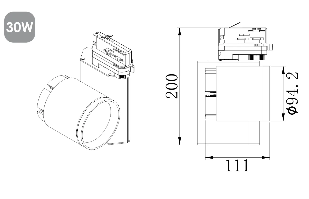 KT003 CNC 轨道灯外壳 图 6